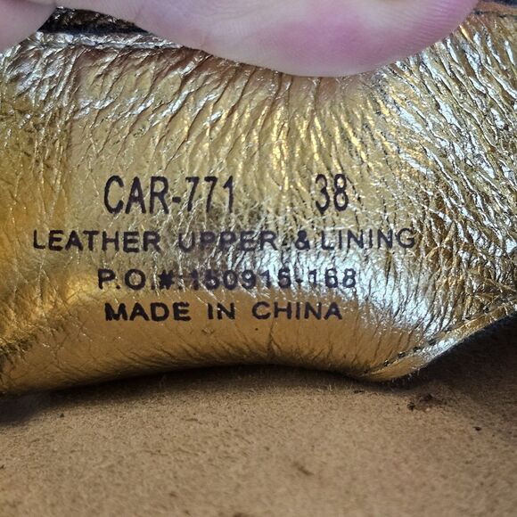 alegria carina green thong snake print leather sandals womens size 38 - Picture 8 of 8